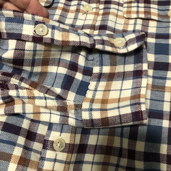 Lucky brand casual plaid button down shirt mens size XL - Picture 5 of 10